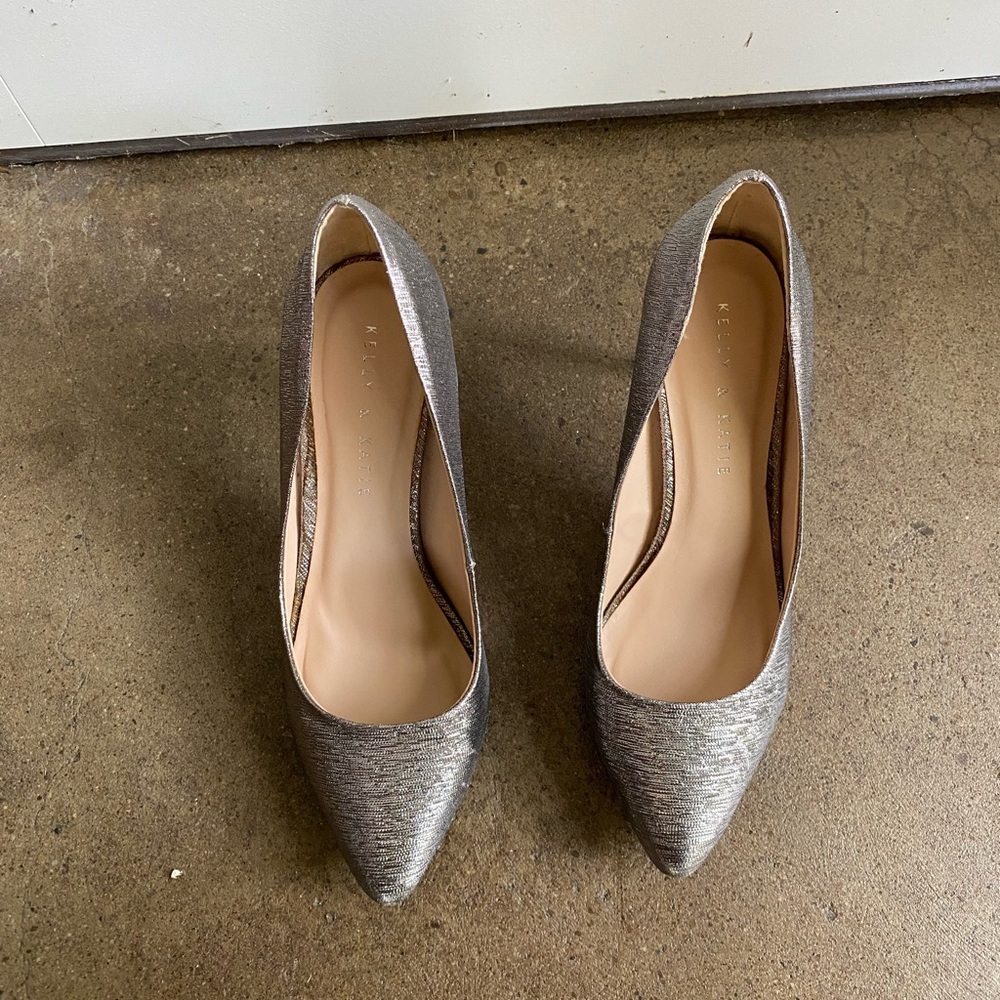 Silver Shiny Heels